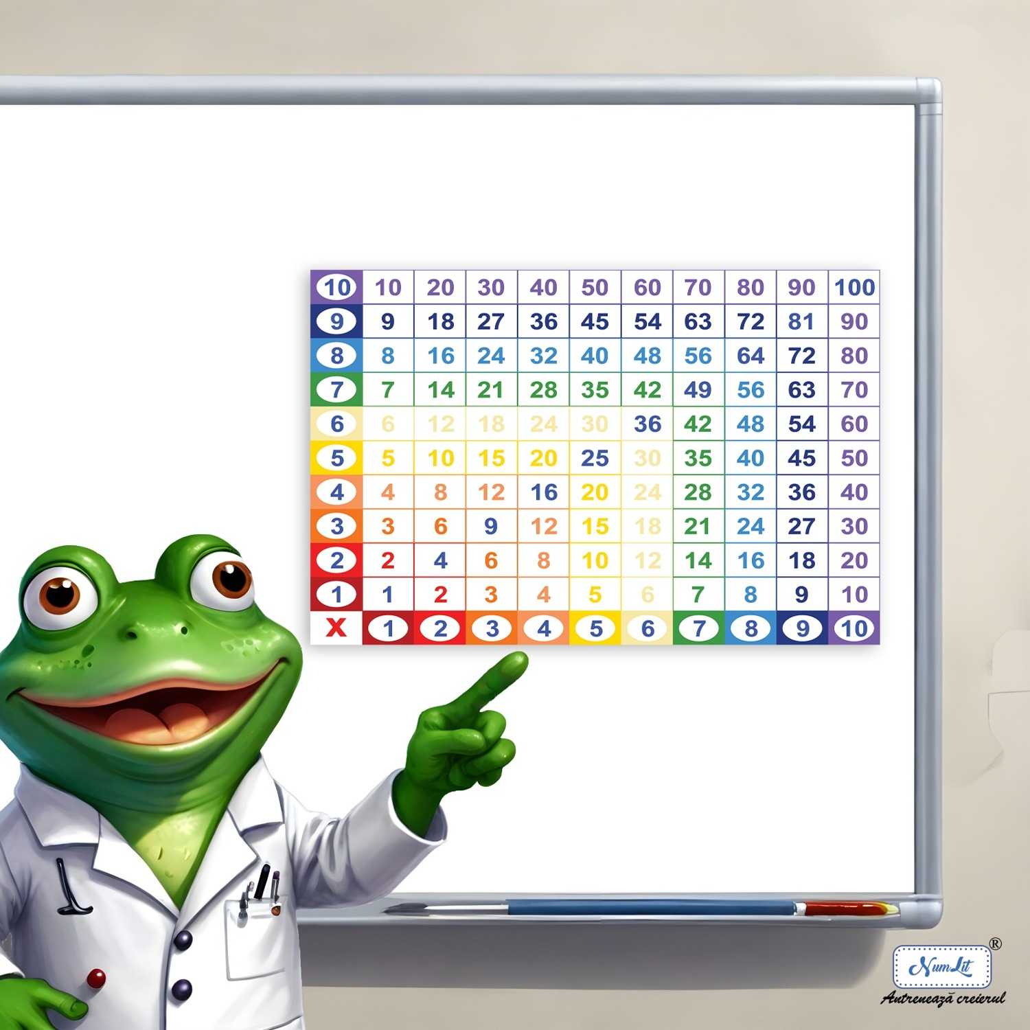 Afiș Tablă Înmulțirii Pitagora