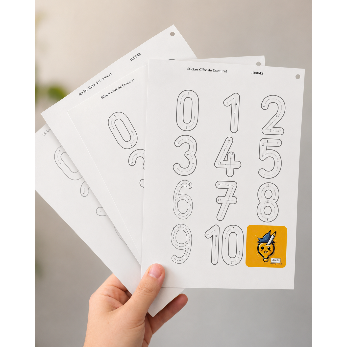 Sticker Cifre de Conturat 0-10 autocolant