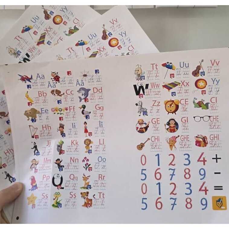 Stiker Lumea Literelor CL1 integrat Alfabet Autocolant