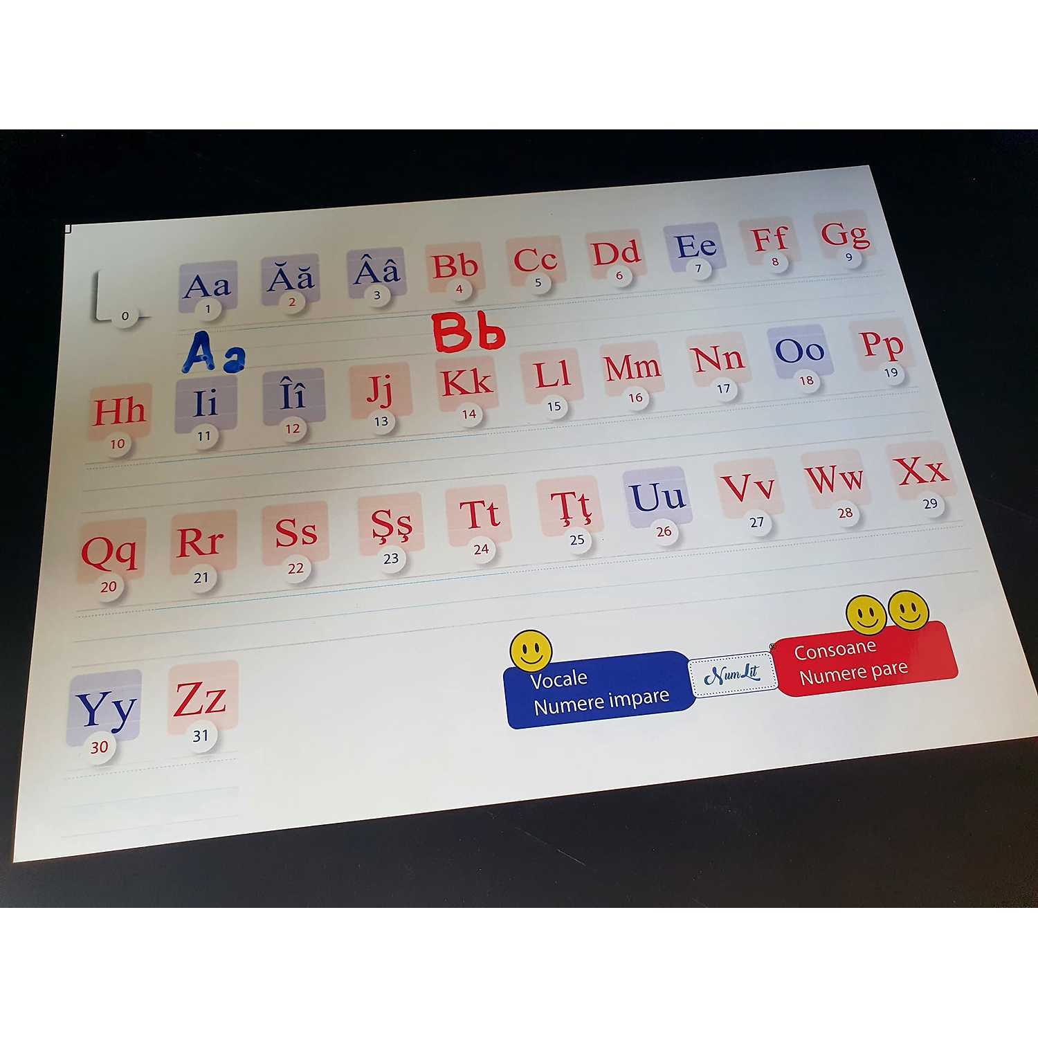 Planșă Caligrafie Alfa