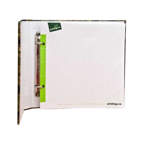 Caiet mecanic 2 inele A4 A5 Coperta rigida registru