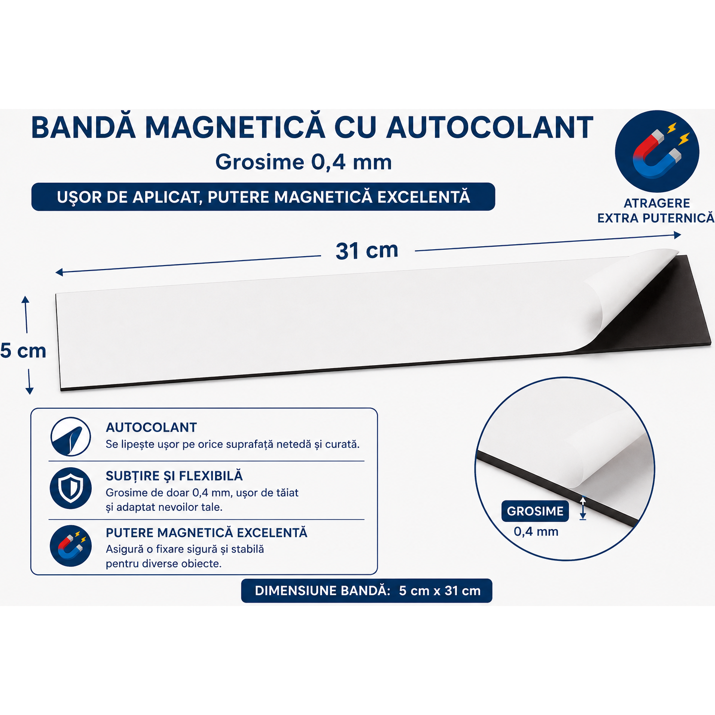 BENZI MAGNETICE - Set 10 buc