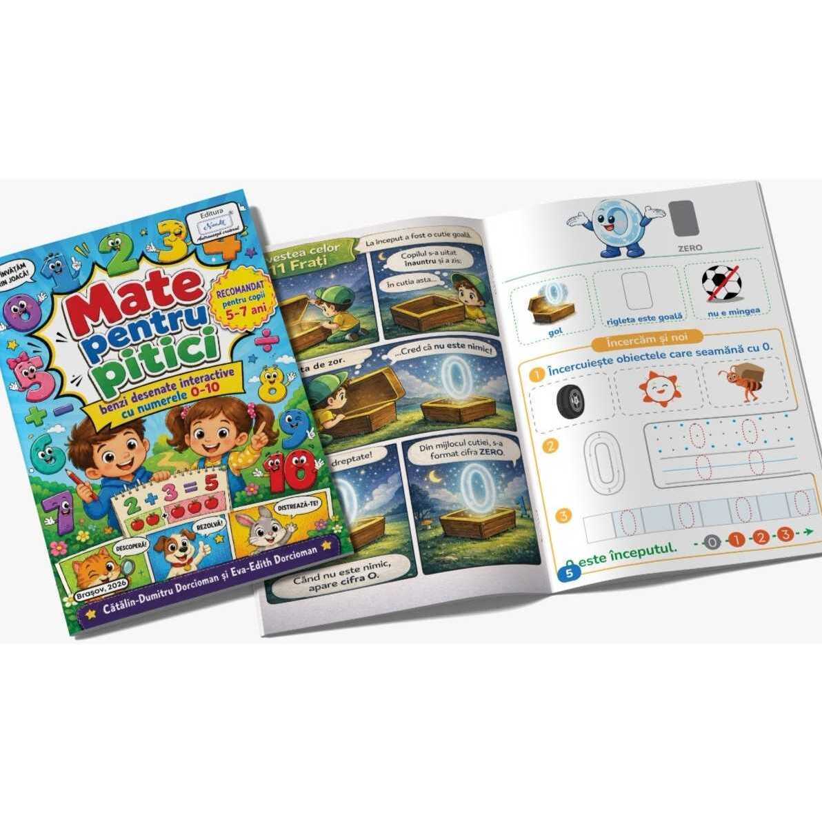 PDF - Mate pentru pitici, benzi desenate interactive cu numerele 0-10
