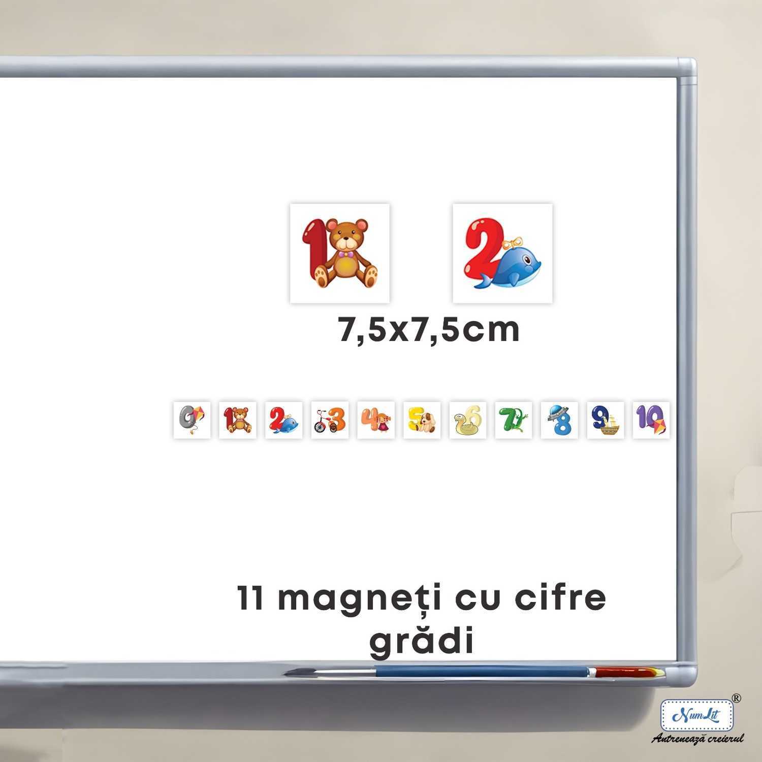 Cifre magnetice 0-10 animale 7,5cm