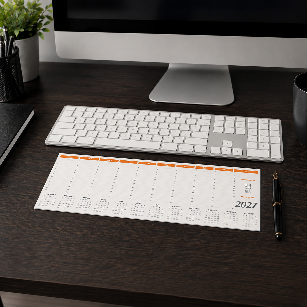 Planner personalizat Calendar de birou 435x150mm