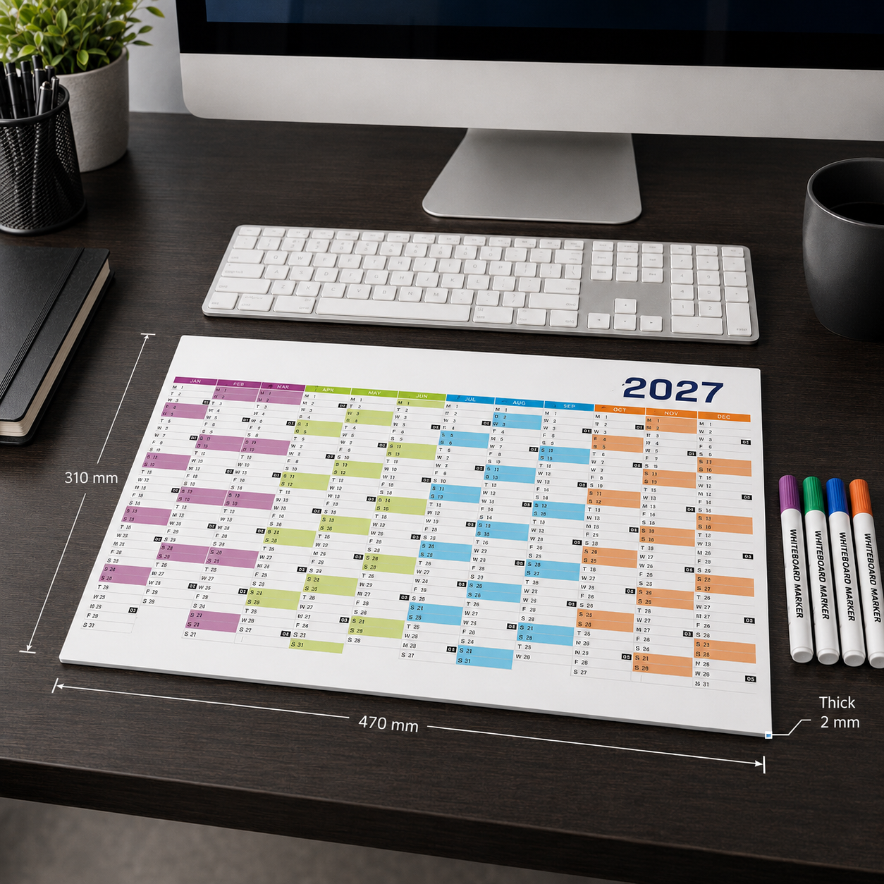 Planner personalizat de birou caserat